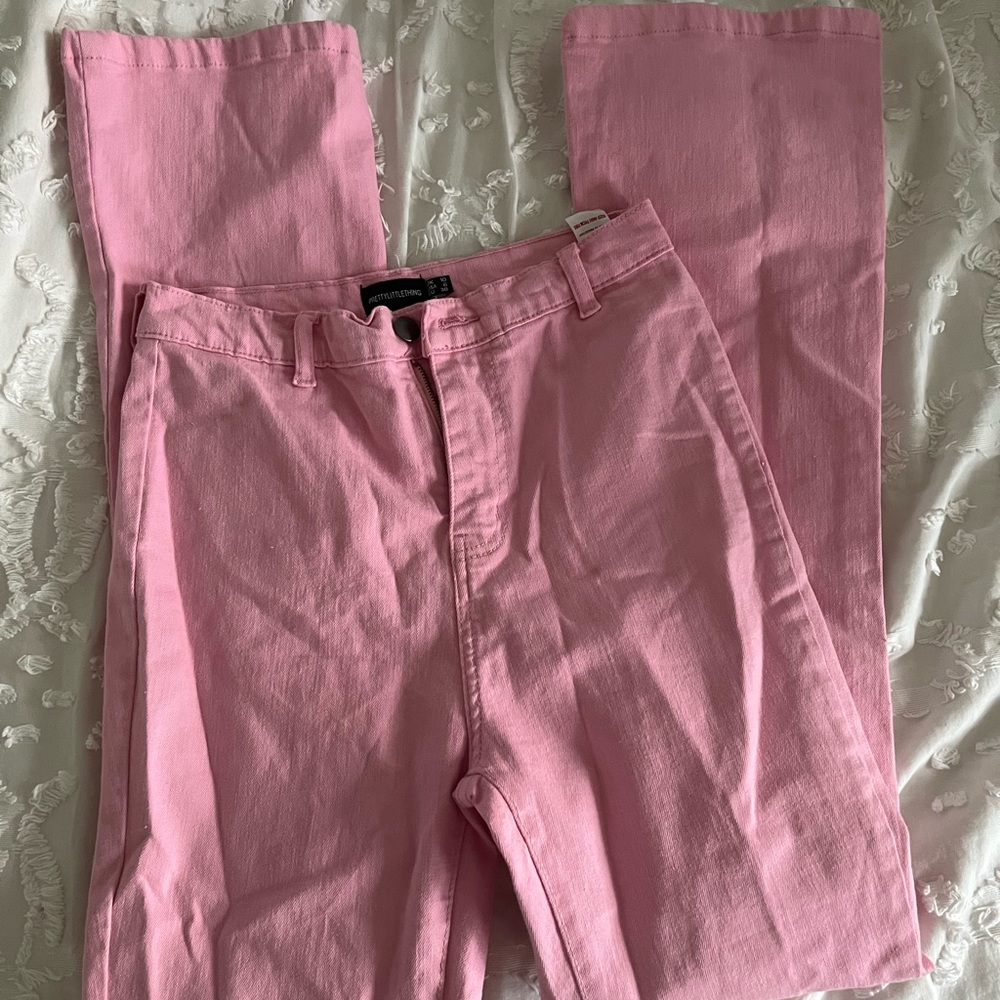 Pink PLT Flare jeans!!